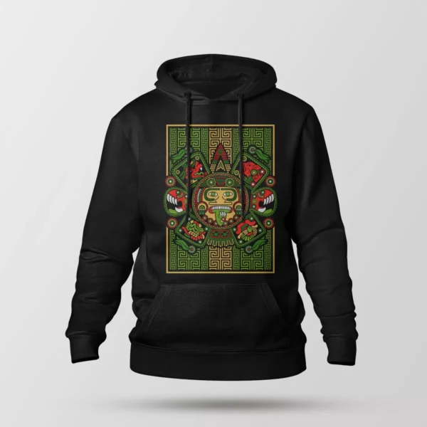 هودی طرح ماسک آزتک رنگی (Aztec Mask)