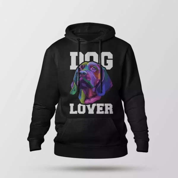 هودی سگ طرح رنگارنگ Dog Lover