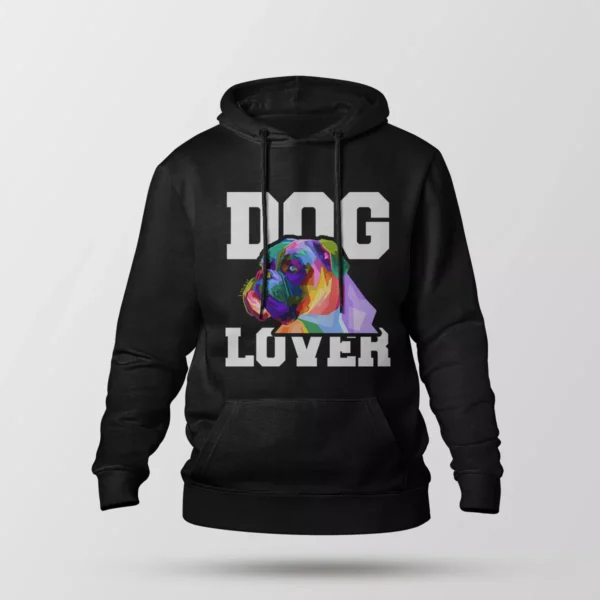 هودی سگ باکسر طرح رنگارنگ Dog Lover