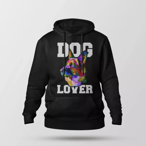 هودی سگ ژرمن شپرد طرح رنگارنگ Dog Lover