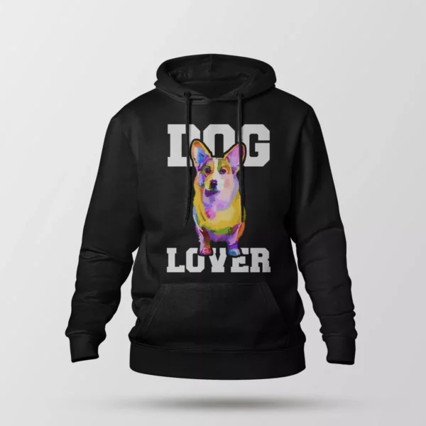 هودی سگ کورگی طرح رنگارنگ Dog Lover