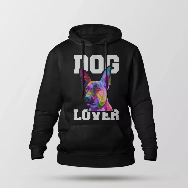 هودی سگ دوبرمن طرح رنگارنگ Dog Lover