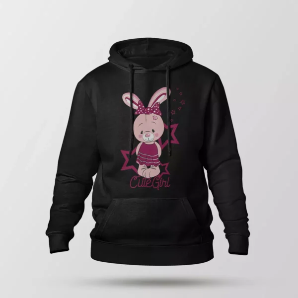 هودی خرگوش طرح Cute Girl