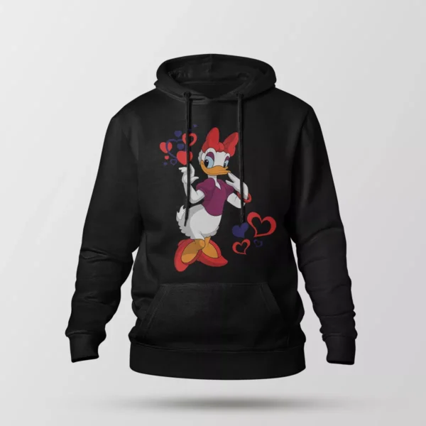 هودی دیزی داک طرح قلب (Daisy Duck)