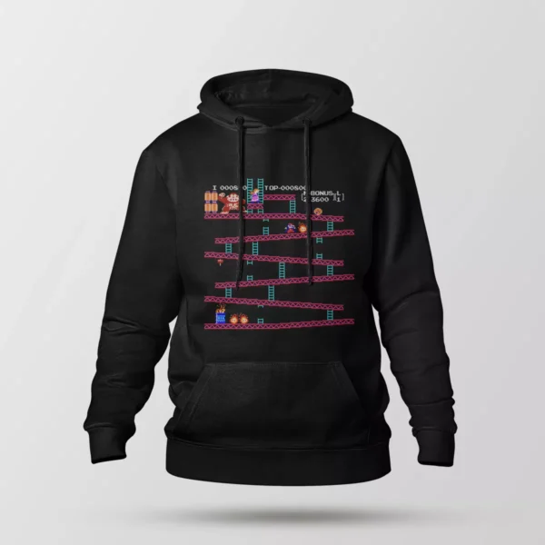 هودی بازی دانکی کونگ طرح رترو (Donkey Kong)