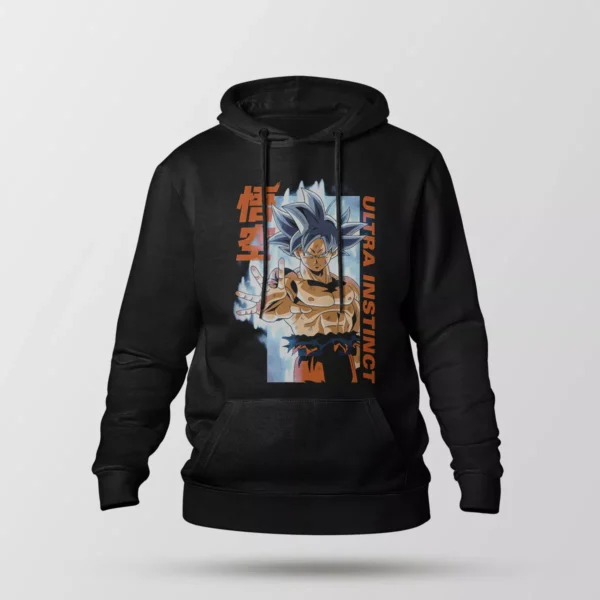 هودی انیمه دراگون بال طرح گوکو اولترا اینستینکت (Ultra Instinct Goku)