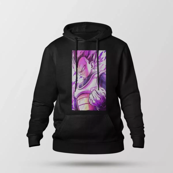 هودی انیمه دراگون بال طرح وجیتا اولترا اگو (Vegeta Ultra Ego)