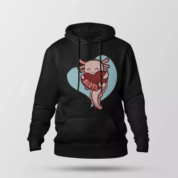 هودی اکسولوتل عاشقانه طرح Love Alotl