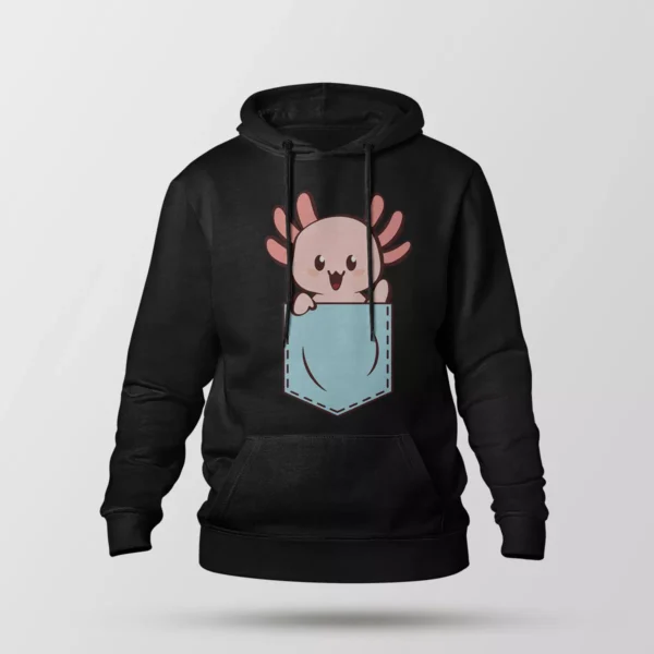 هودی اکسولوتل جیبی طرح Pocket Axolotl