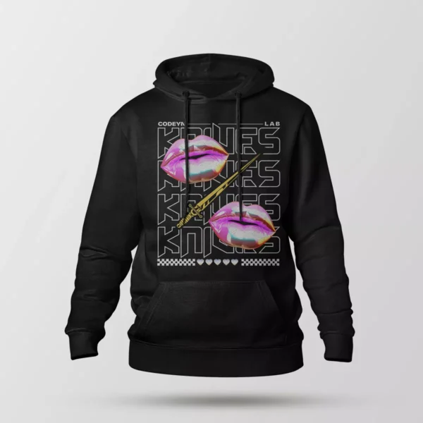 هودی لب و بوسه طرح Kisses