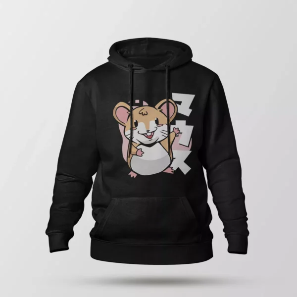 هودی همستر کارتونی طرح Kawaii