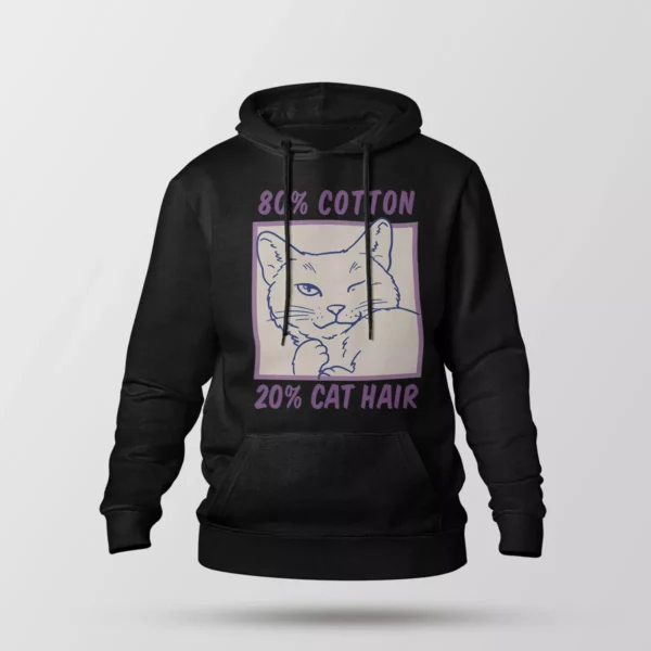 هودی گربه طرح 80% Cotton 20% Cat Hair