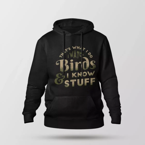 هودی پرنده‌نگری طرح Birds I Know Stuff