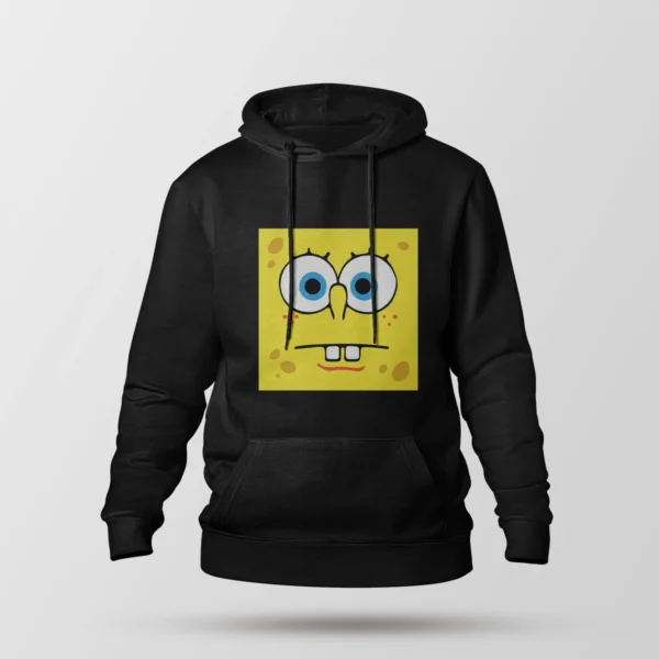 هودی باب اسفنجی طرح صورت بی‌حالت (SpongeBob)