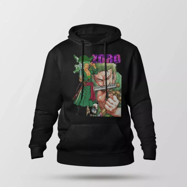 هودی انیمه وان پیس طرح زورو (Zoro)