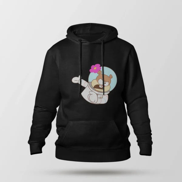 هودی باب اسفنجی طرح سندی چیکس فضانورد (Sandy Cheeks)