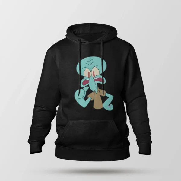 هودی باب اسفنجی طرح اسکوییدوارد کلافه (Squidward)