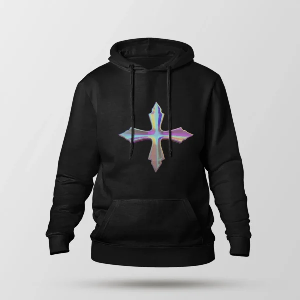 هودی طرح صلیب براق (Chrome Cross)