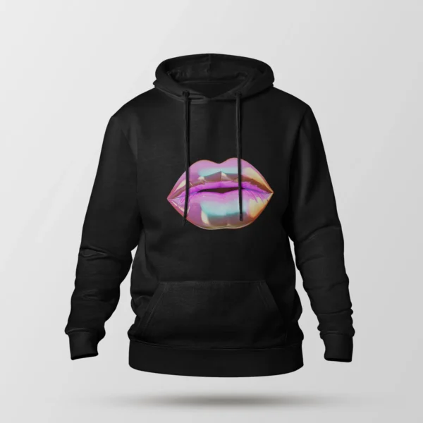 هودی طرح لب کروم (Chrome Lips)