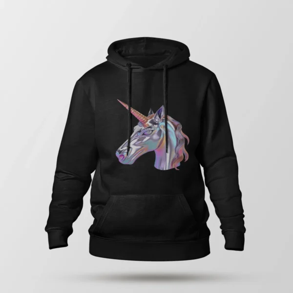 هودی طرح تک‌شاخ فلزی (Metallic Unicorn)