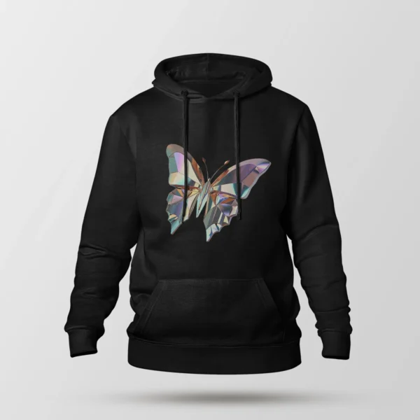 هودی طرح پروانه براق (Chrome Butterfly)