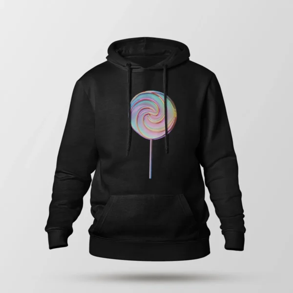 هودی طرح آبنبات چوبی براق (Chrome Lollipop)