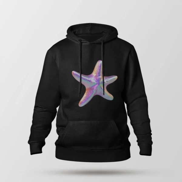 هودی طرح ستاره دریایی براق (Chrome Starfish)