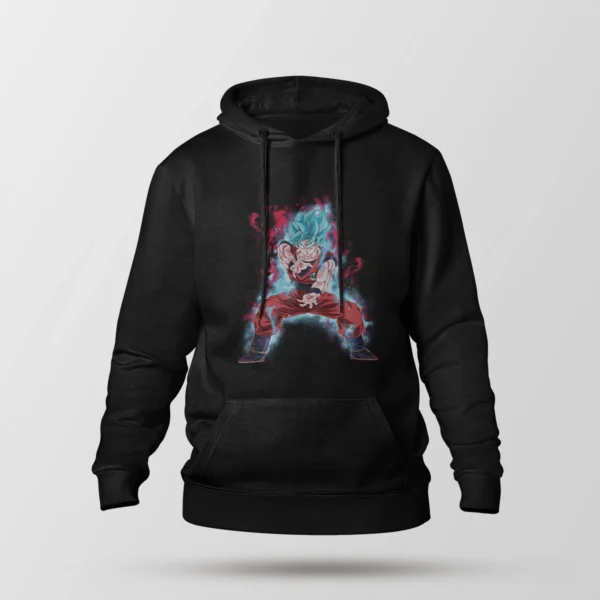 هودی انیمه دراگون بال طرح گوکو سوپر سایان بلو (Goku)
