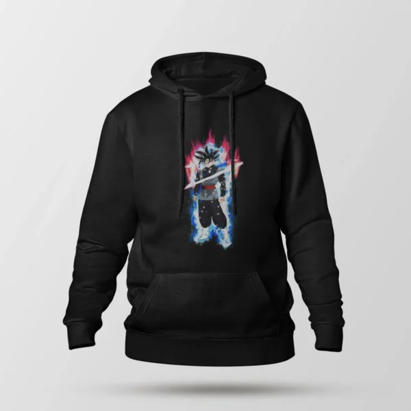 هودی انیمه دراگون بال طرح گوکو بلک با شمشیر (Goku Black)