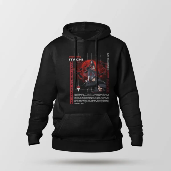 هودی انیمه ناروتو طرح ایتاچی (Itachi)
