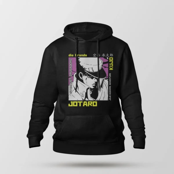 هودی انیمه جوجو طرح دیو براندو و جوتارو (Dio & Jotaro)