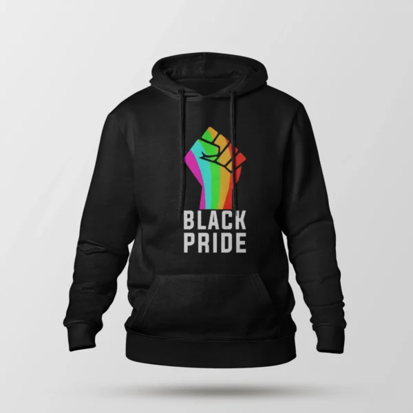 هودی طرح مشت رنگین‌کمانی Black Pride