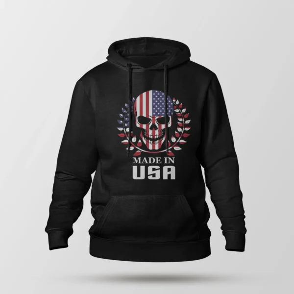 هودی جمجمه طرح Made in USA