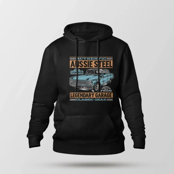 هودی طرح ماشین وینتیج Aussie Steel Legendary Garage
