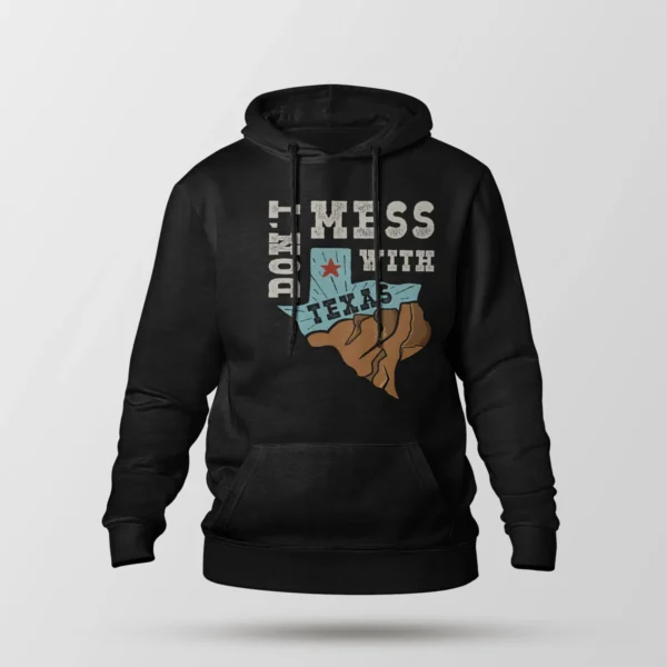 هودی طرح نقشه تگزاس Don't Mess With Texas
