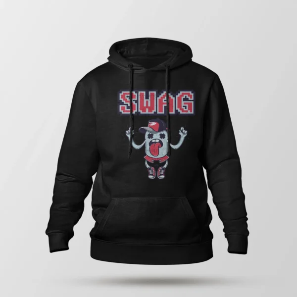 هودی گربه کارتونی طرح Swag