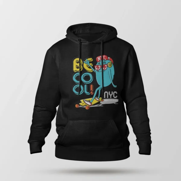 هودی کارتونی طرح Be Cool NYC