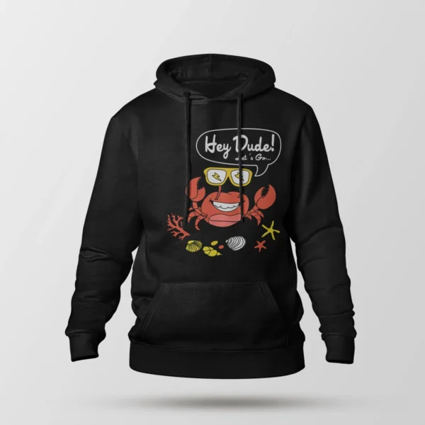 هودی خرچنگ کارتونی طرح Hey Dude
