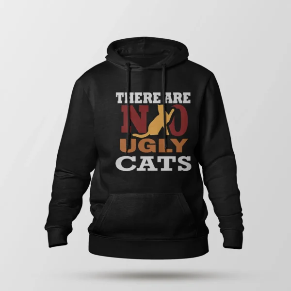 هودی گربه طرح No Ugly Cats