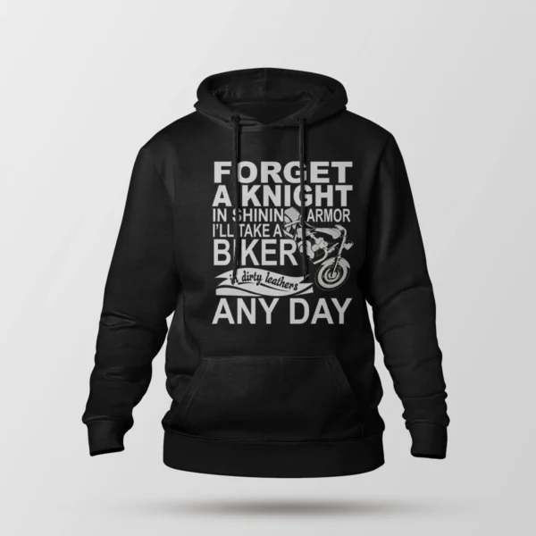 هودی موتورسواری طرح Forget A Knight