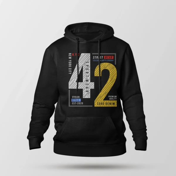 هودی استریت‌ویر طرح 42 Core Denim