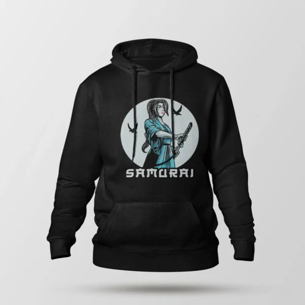 هودی طرح سامورایی دختر جنگجو ژاپنی (Samurai)