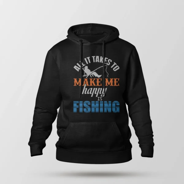 هودی طرح ماهیگیری (Happy Is Fishing)