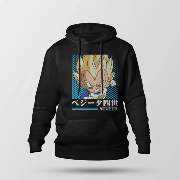 هودی انیمه دراگون بال طرح وجیتا (Vegeta)