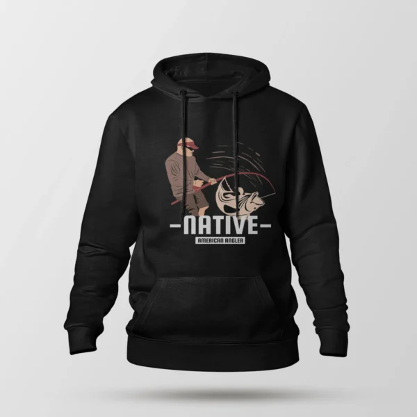 هودی ماهیگیری طرح Native American Angler