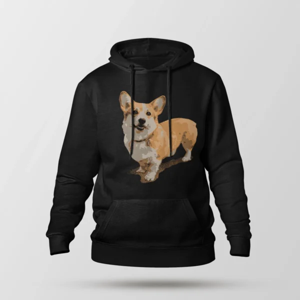 هودی سگ طرح کورگی (Corgi)