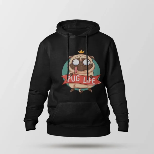 هودی سگ طرح Pug Life