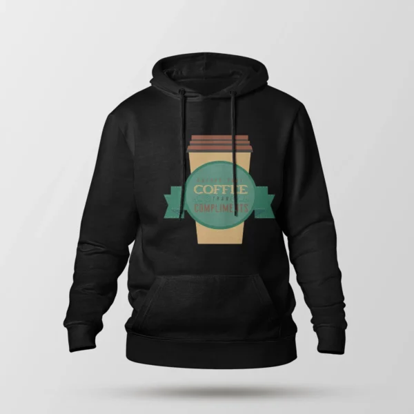 هودی طرح بج قهوه Rather Take Coffee