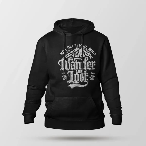 هودی تایپوگرافی Not All Those Who Wander Are Lost