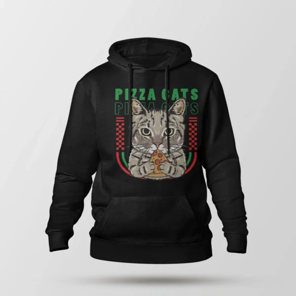 هودی گربه طرح Pizza Cats